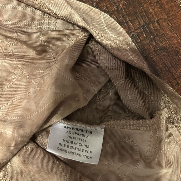 Shannon Ford New York Tan Ombre Silky Short Sleeve Peasant Tunic Top Women 1x - Picture 7 of 8